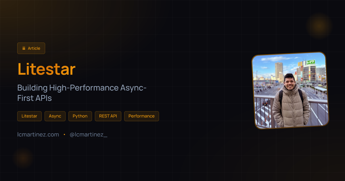 Litestar: Building High-Performance APIs | Luis Martinez